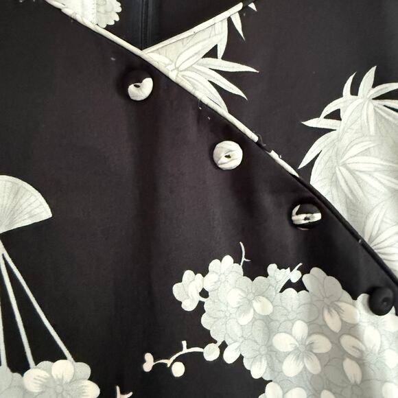 TORI RICHARD Liberty House 70s Vintage Woman's Kimono Style Japanese Print Dress - Picture 3 of 8